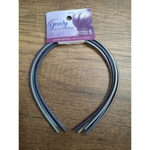 GOODY Fashion Now Lizzie Headbands 5 Ct NOS Hard Plastic Limited Edition 02231